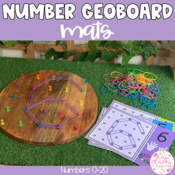 Preview of Number Geoboard Mats | Numbers 0-20