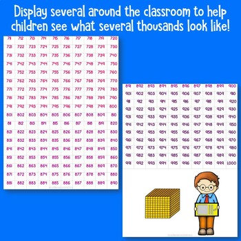 number grid to 1000 by elementary matters teachers pay teachers