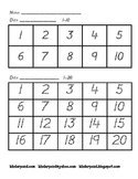 Number Grids 1-100 (with traceable numbers)