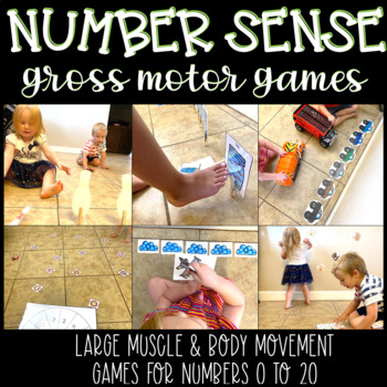 Preview of Number Sense Gross Motor Games (number sense for numbers 0 to 20)