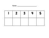 Number Handwriting Practice (1-5)