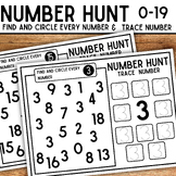Number Hunt | Find and Circle Every Number & Trace  Numbers