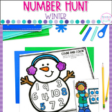 Number Hunts Winter Kindergarten Math Activities - Countin