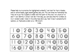 Number Id Practice Charts 1-50 with parent letter for home