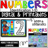 Number Identification 1-10 Digital and Printables Activiti