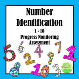 Number Identification 1-10 Progress Monitoring Assessment