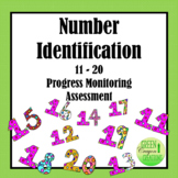 Number Identification 11-20 Progress Monitoring Assessment