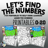 Number Identification Bubble Fun Worksheets