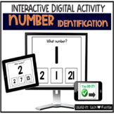 Number Identification Digital Task Cards | Match Numbers |