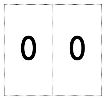 Preview of Number Identification Flash Cards: Numbers 0-20