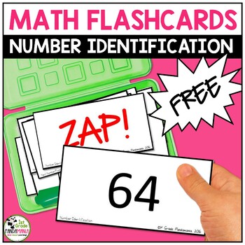 Preview of Number Identification Fluency Number Sense Games and Flash Cards FREE