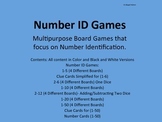 Number Identification Games!!! Numbers 1-50 7 Versions!!