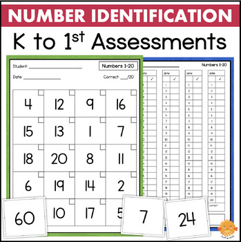 Preview of Number Identification Recognition Assessments Numbers to 120 Progress Monitoring
