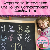 Number Identification: Early Intervention Data Collection Sheets