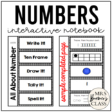 Number Interactive Notebook | Numbers to 10