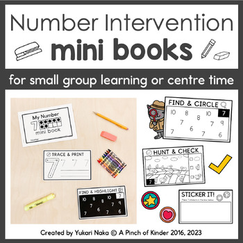 Preview of Number Intervention Mini Books (Numbers 1-10)