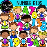 Number Kids {Kid Clipart}