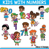 Number Kids Kids Holding Numbers Clipart 0 to 10