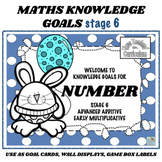 Number Knowledge Goal Cards for New Zealand Stage 6