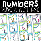 Number Labels 1-30