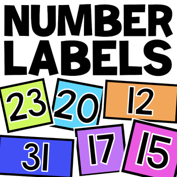 Preview of Number Labels (1-36)
