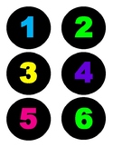 Number Labels (Neon and Black)