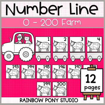 Preview of Number Line 0-200 |Large blank 200’s chart