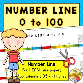 Preview of Number Line 0 to 100