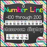 Number Line -100 through 200 Classroom Display