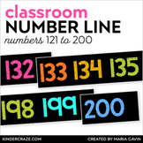 Number Line 121-200 {Black Series}