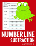 Subtraction on a Number Line Worksheets