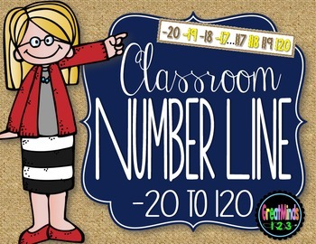 Preview of Number Line {-20 to 120}