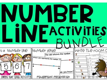 Preview of Number Line Activities Bundle