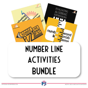 Preview of Number Line Activities: Bundle
