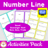 Number Line Activities: Scavenger Hunt, Share-Share-Switch, Scoot