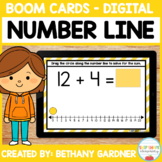 Number Line Addition Within 20 - Boom Cards - Distance Lea