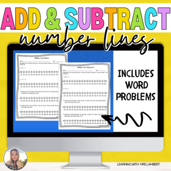 Number Line Addition and Subtraction Worksheets - Great ...
