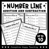 Number Line Addition and Subtraction up to ten FREE!