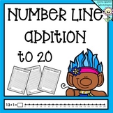 Number Line Addition to 20 Worksheets and Printables, kind