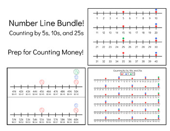 Preview of Number Line BUNDLE | Counting by 5s, 10s, and 25s