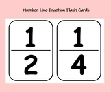 Number Line Fraction Flash Cards