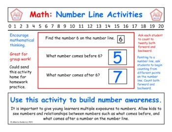 Preview of Number Line Math: Number Sense #3