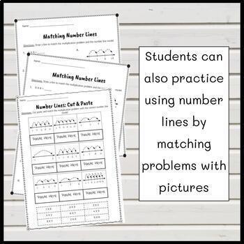 number line multiplication worksheets by leily geng tpt