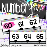 Number Line Posters -100 to 250 {Farmhouse Flair Neon 2}