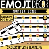 Number Line Posters: Emoji Classroom Decor