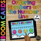 Number Line Practice Ordering Numbers to 1,200 BOOM CARDS™
