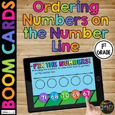 Number Line Practice Ordering Numbers to 120 BOOM CARDS™ D