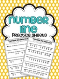 Number Line Practice Sheets {Numbers 0-10}