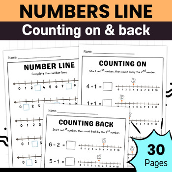 Preview of Number Line Practice for Addition and Subtraction Within 10