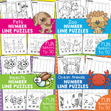 Ordering Numbers - Worksheet Line Puzzles - Bundle 1